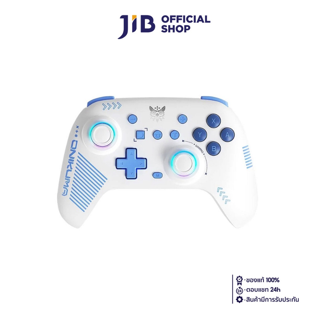 WIRELESS CONTROLLER (อุปกรณ์ควบคุมคำสั่งไร้สาย) ONIKUMA IRUKA TRI-MODE GAMING WIRELESS (WHITE)