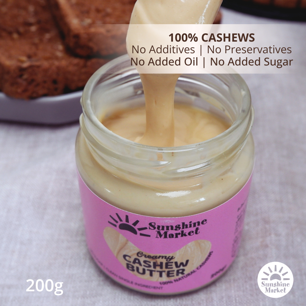 เนยมะม่วงหิมพานต์ |  Creamy Cashew Butter 200g | Sunshine Market