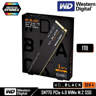 🔥ขายดีมาก🔥 1TB SSD (เอสเอสดี) WD BLACK SN770 - PCIe Gen4 NVMe M.2 2280 (WDS100T3X0E) รับประกัน 5 - Y