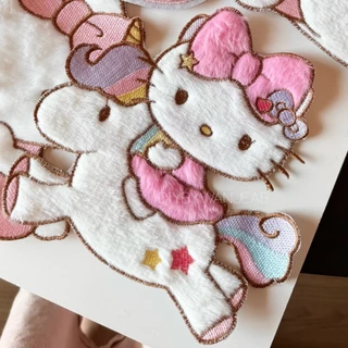DIY ตัวปักตกแต่ง ขนปุย น่ารัก สำหรับงานฝีมือ เย็บติดเสื้อ ไม่มีกาว ตกแต่งเสื้อผ้า กระเป๋า งาน Craft และ อื่นๆ