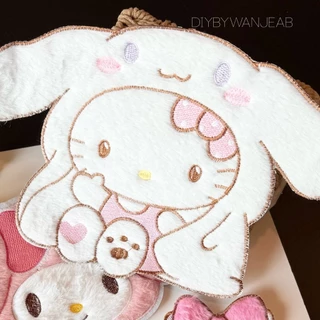 DIY ตัวปักตกแต่ง ขนปุย น่ารัก สำหรับงานฝีมือ เย็บติดเสื้อ ไม่มีกาว ตกแต่งเสื้อผ้า กระเป๋า งาน Craft และ อื่นๆ