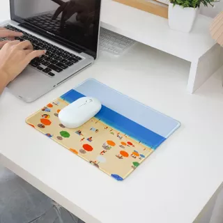 LAONGMOON แผ่นรองเมาส์ พิมพ์ลาย Vacation Collection Mouse Pad วิวธรรมชาติ กันลื่น โต๊ะทำงานน่ารัก