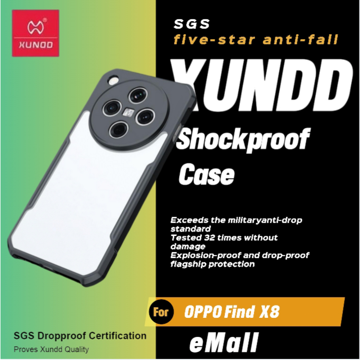 Xundd Case ใช้สำหรับ Oppo Find X8 Find X8 Pro Oppo Find X8 Ultra Find X9 OPPO Find X9 Pro เคสป้องกันการกันกระแทก