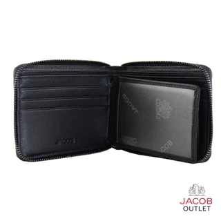 JACOB กระเป๋าสตางค์ชาย ซิปรอบ ZIPPER Leather Wallet - รุ่น 22522