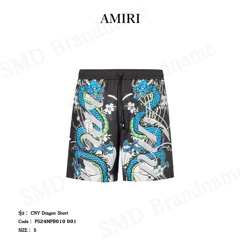 Amiri กางเกงขาสั้นผู้ชาย รุ่น CNY Dragon Short Code: PS24MPB010 001