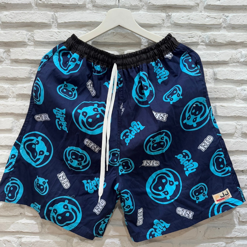 กางเกงเจเจ กางเกงขาสั้น ไซส์ M/L/XL ลาย "หัวหมูเด้ง วงกลม" ร้านคละสีให้ ผ้านิ่มหนา ใส่สบาย Clothing Man ผู้ชาย ผู้หญิง
