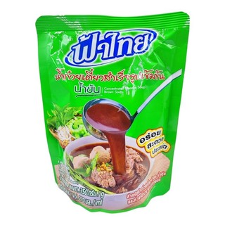 น้ำซุปก๋วยเตี๋ยว น้ำก๋วยเตี๋ยวสำเร็จรูปเข้มข้น ตรา ฟ้าไทย 350 กรัม