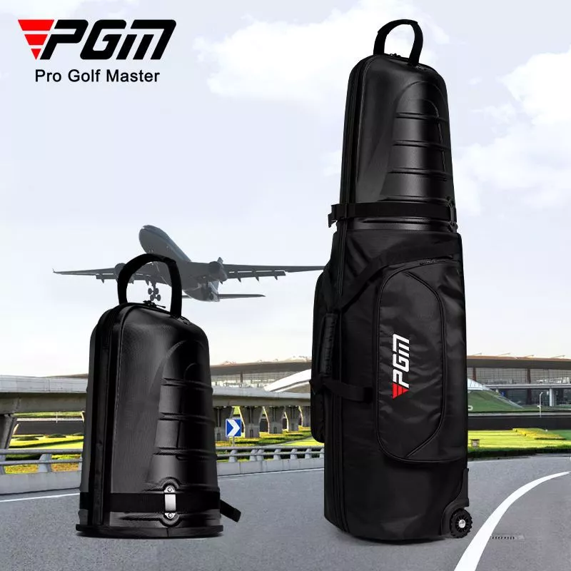 ถุงคลุมกระเป๋ากอล์ฟขึ้นเครื่องบิน PGM Golf Traveling Bag สีดำ (HKB014)