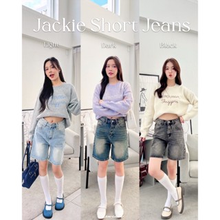 Jackie Short Jeans (JS-035) กางเกงยีนส์ขาสามส่วนสีเฟด รุ่นให…