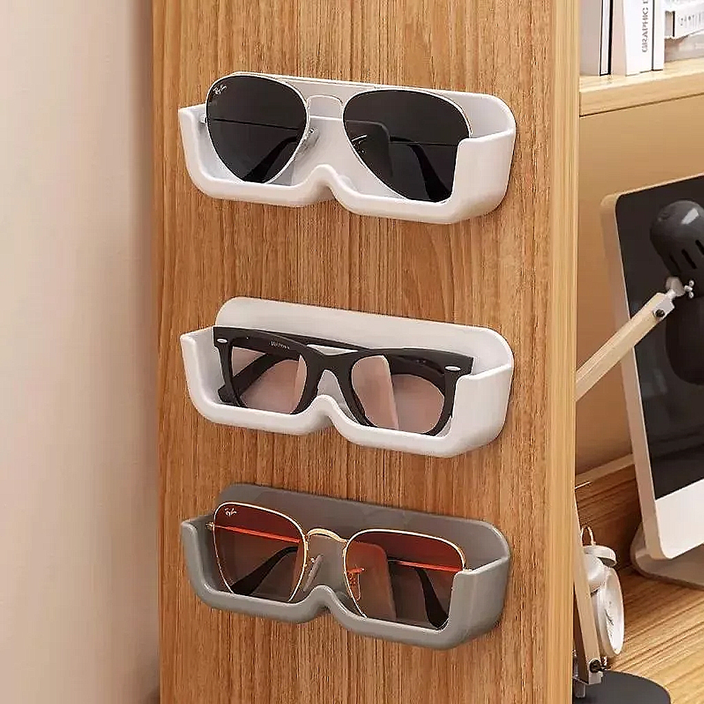 COZII1 ชิ้น ชั้นเก็บแว่นตา ติดผนัง แว่นกันแดด แว่นตากันแดด แสดง อุปกรณ์ประกอบฉาก สายตาสั้น กรอบแว่นต