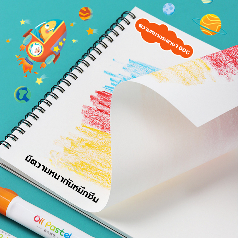 🔥[ราคาสุดคุ้ม  ถูกที่สุด]🔥สมุดระบายสี ขนาด A4 ฝึกทักษะ สมาธิ สำหรับเด็ก กระดาษหนา 30 แผ่น  พร้อมส่ง 📦🛒 - รูปที่ 5