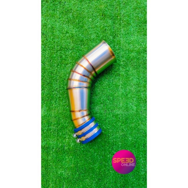 คอกรองเลส Forza350  ขึ้นU-Box ทรงโค้ง พร้อมคอยาง+เข็มขัดรัด อะไหล่แต่ง อะไหล่มอเตอร์ไซต์