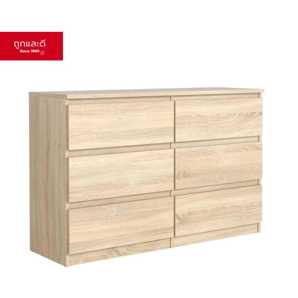 Took Lae Dee ตู้ลิ้นชักอเนกประสงค์ 6 ลิ้นชัก แข็งแรง