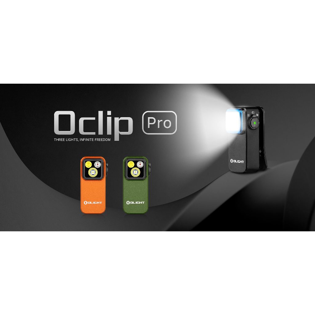[New] Olight Oclip Pro ไฟฉายพกพาขนาดเล็ก 3แสงในตัวเดียว 500 ลูเมน