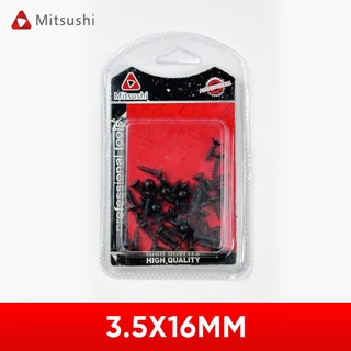 Mitsushi สกรูยึดไม้ฝา สกรูไม้ เกลียวปล่อย สกรูดำ น๊อตดำ น๊อตเกียวปล่อยดำ งานไม้และงาน DIY