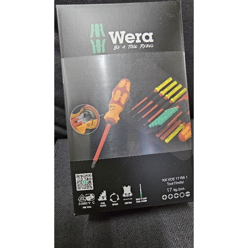 ชุดไขควง Kraftform Kompakt VDE 17 RA 1 Code Nr.:05006618001 Wera