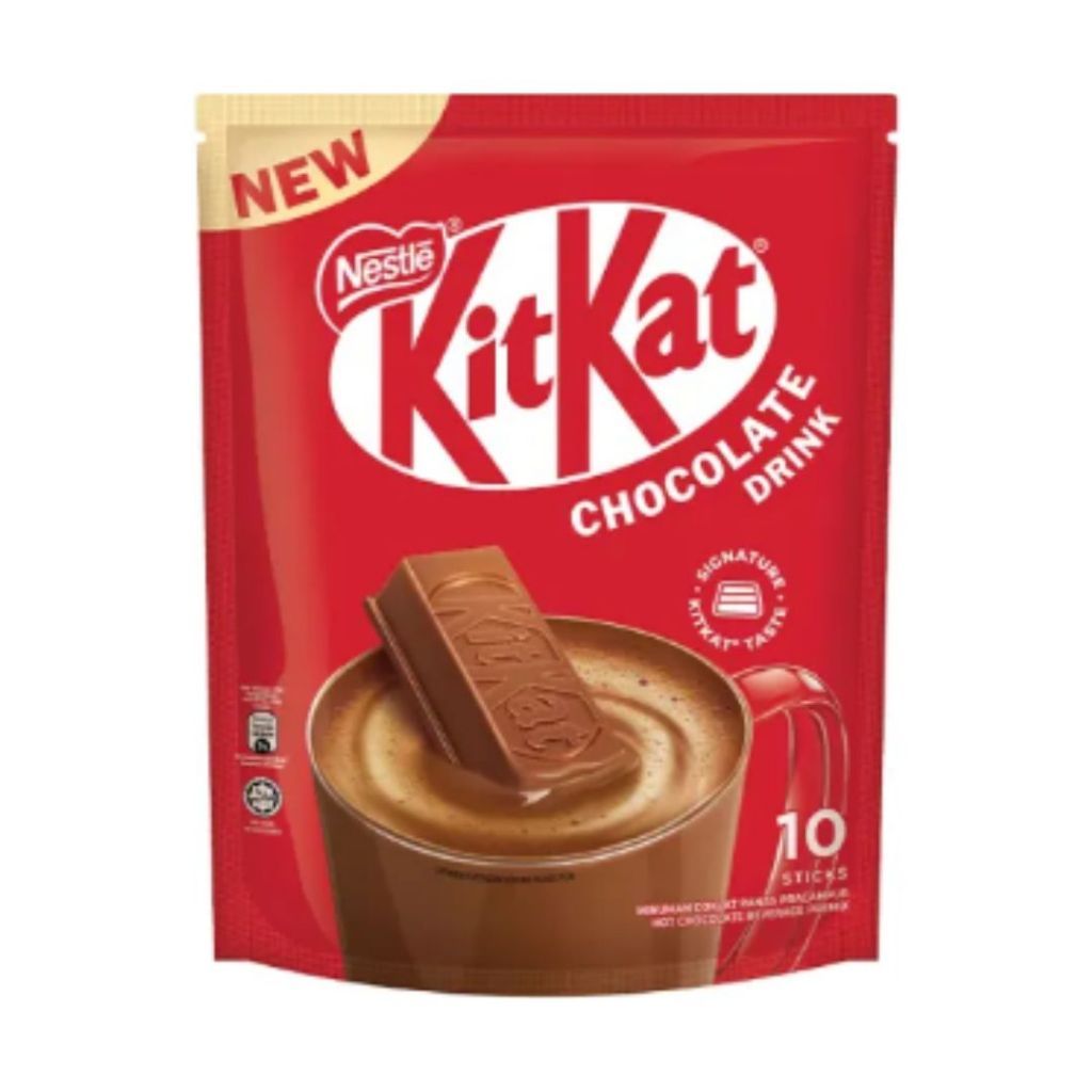 Nestle Kitkat Chocolate Drink มี 10 ซองแยก นํ้าหนัก 330 กรัม นำเข้าจากสิงคโปร์ มีฮาลาล exp.31/07/25