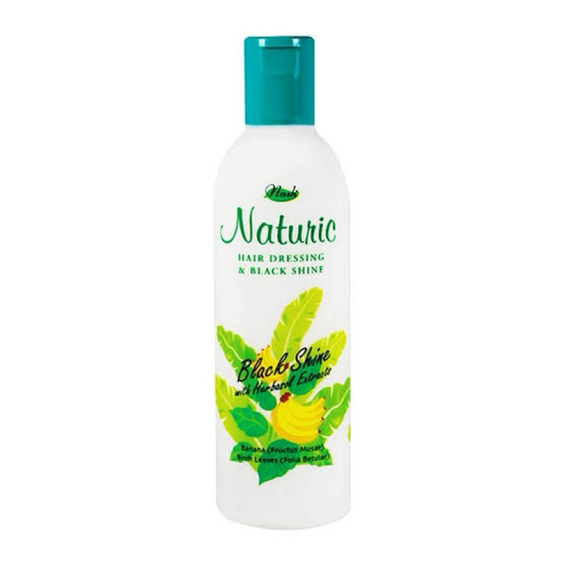 Nash naturic hair dressing black & shine 370gm. โลชั่นบำรุงผม