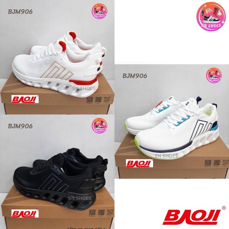 รองเท้าผ้าใบBAOJI เเท้100% BJM 906 รองเท้าผ้าใบผู้ชาย ไซร้ 41-45