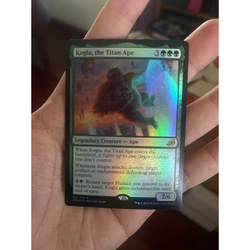 การ์ด MTG Kogla, the Titan Ape Foil Green EDH Magic the gathering รุ่น IKO สภาพ Ex-Nm