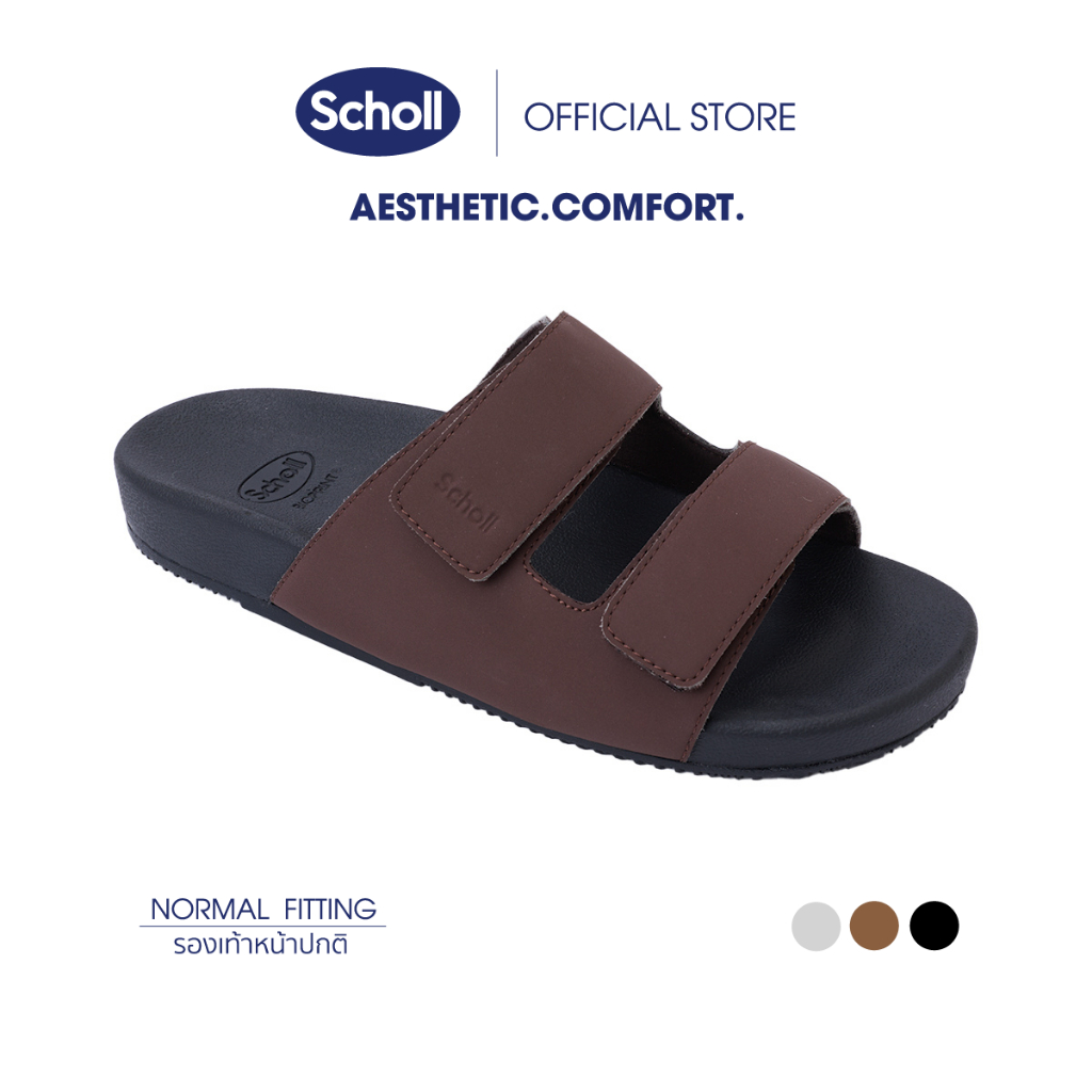 Scholl รองเท้าเเตะสกลอ์ รุ่น Portland รองเท้าเพื่อสุขภาพ เทคโนโลยี Bioprint รองรับทุกสรีระเท้าและรูปเท้า สำหรับผู้ชาย
