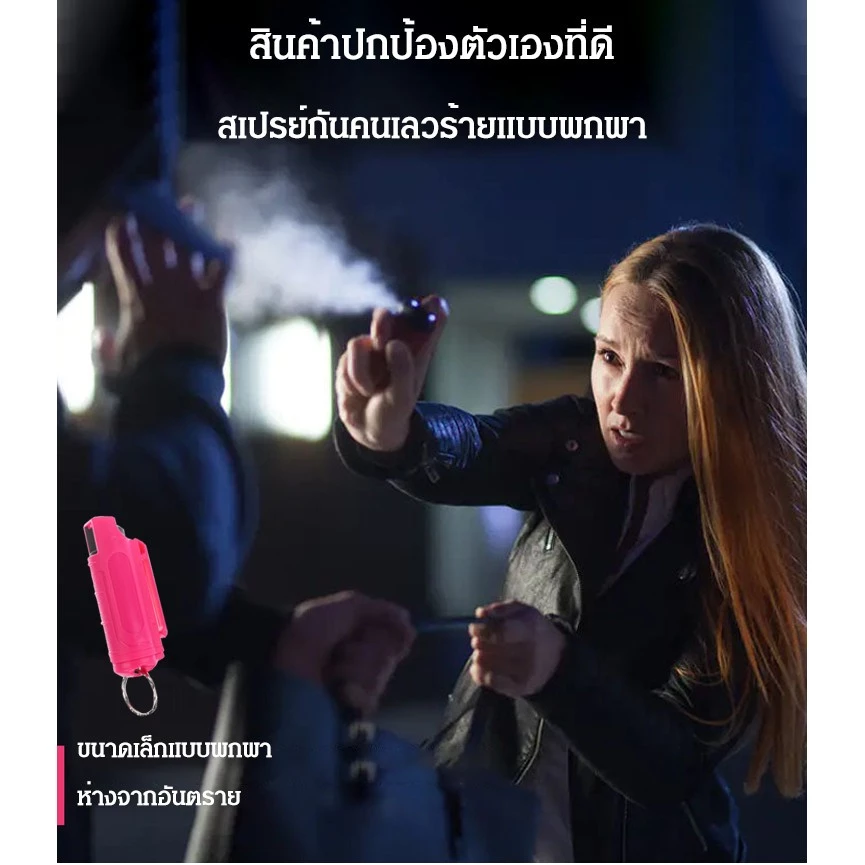 พวงกุญแจสเปรย์ป้องกันตัวแบบพกพา thumbnail 4