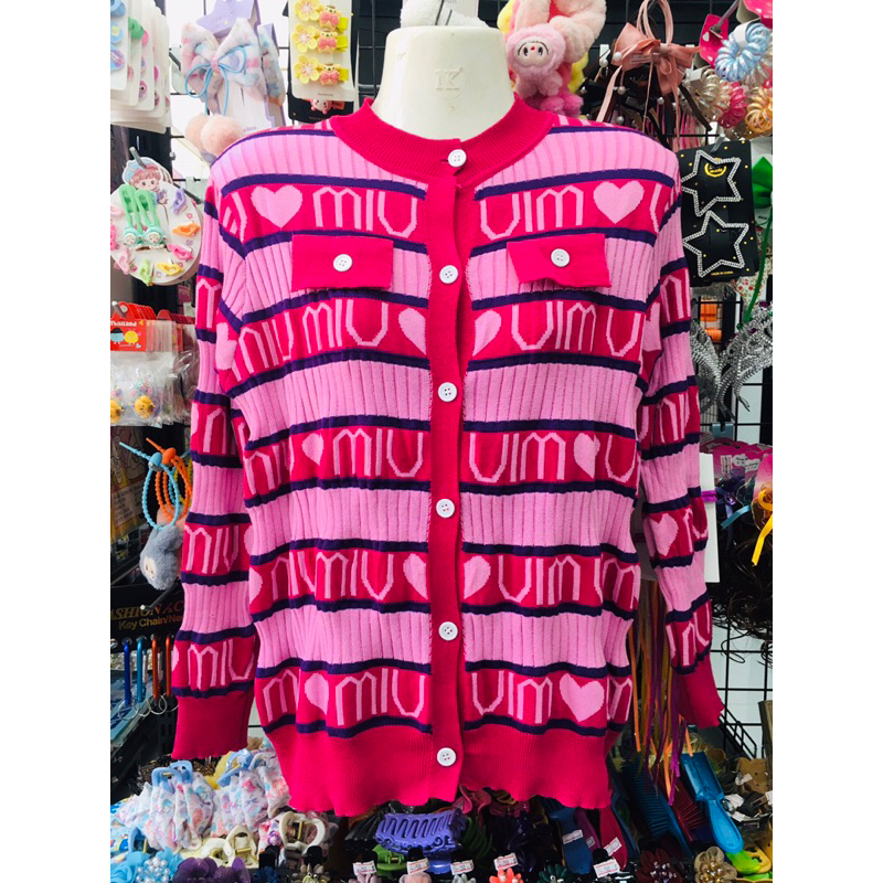 เสื้อคลุมไหมพรมแขนยาว พร้อมส่ง