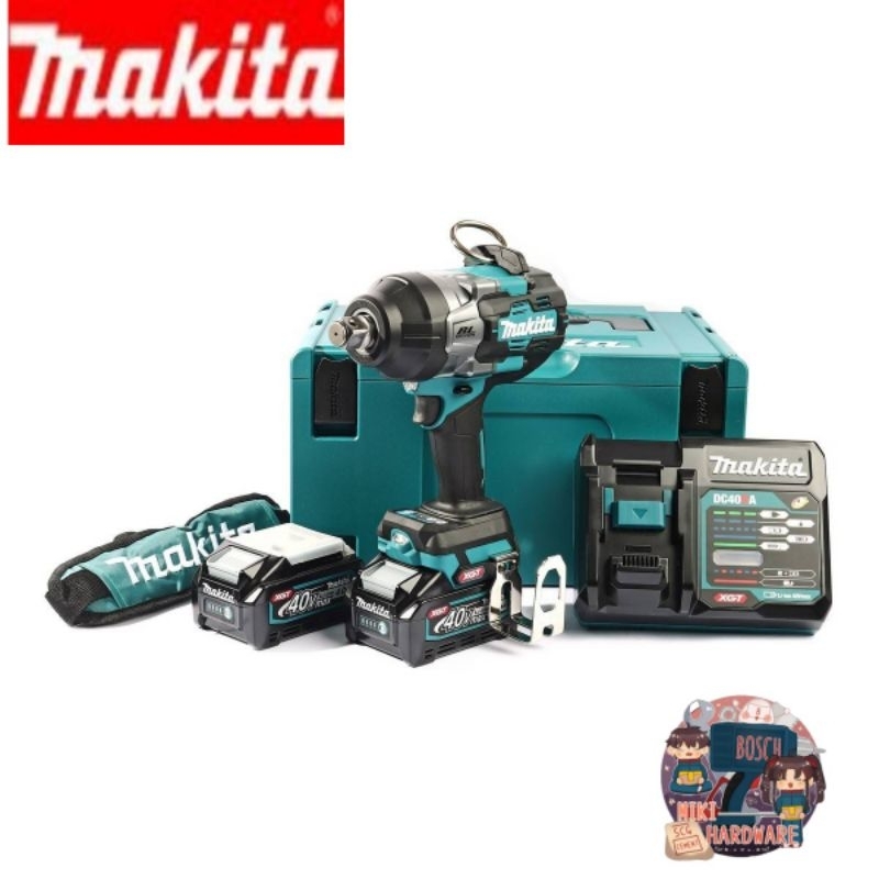 MAKITA รุ่น TW001GM204  ชุดบล็อกไร้สาย 40 โวลต์ ขนาด 19 มม. (3/4 นิ้ว)(รวมแบตเตอรี่และแท่นชาร์จ)

