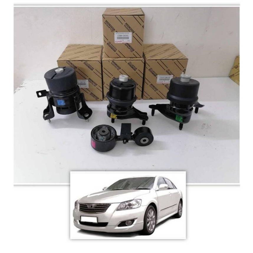 ยางเเท่นเครื่อง เเท้ TOYOTA CAMRY ACV40 2.0 2.4 ไม่มีไฮบริด เเท้ผลิต JAPAN ชุด4ตัวประกัน 6 เดือน
