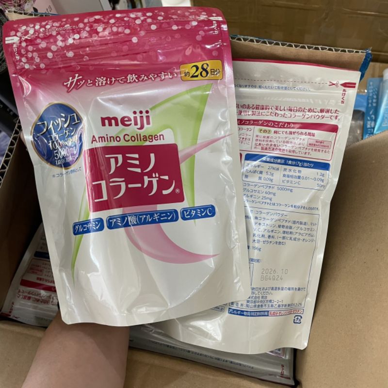 Meiji Collagen ชมพู 5000 mg. 