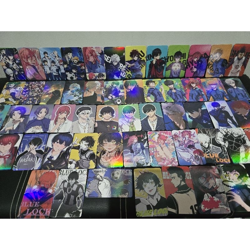 (พร้อมส่ง ) แบบ4 การ์ดโลโม่อนิเมะ เลเซอร์ Blue lock บลูล็อค คุกฟ้า วิบวับ เรืองแสง Lomo cards laser lazer Anime