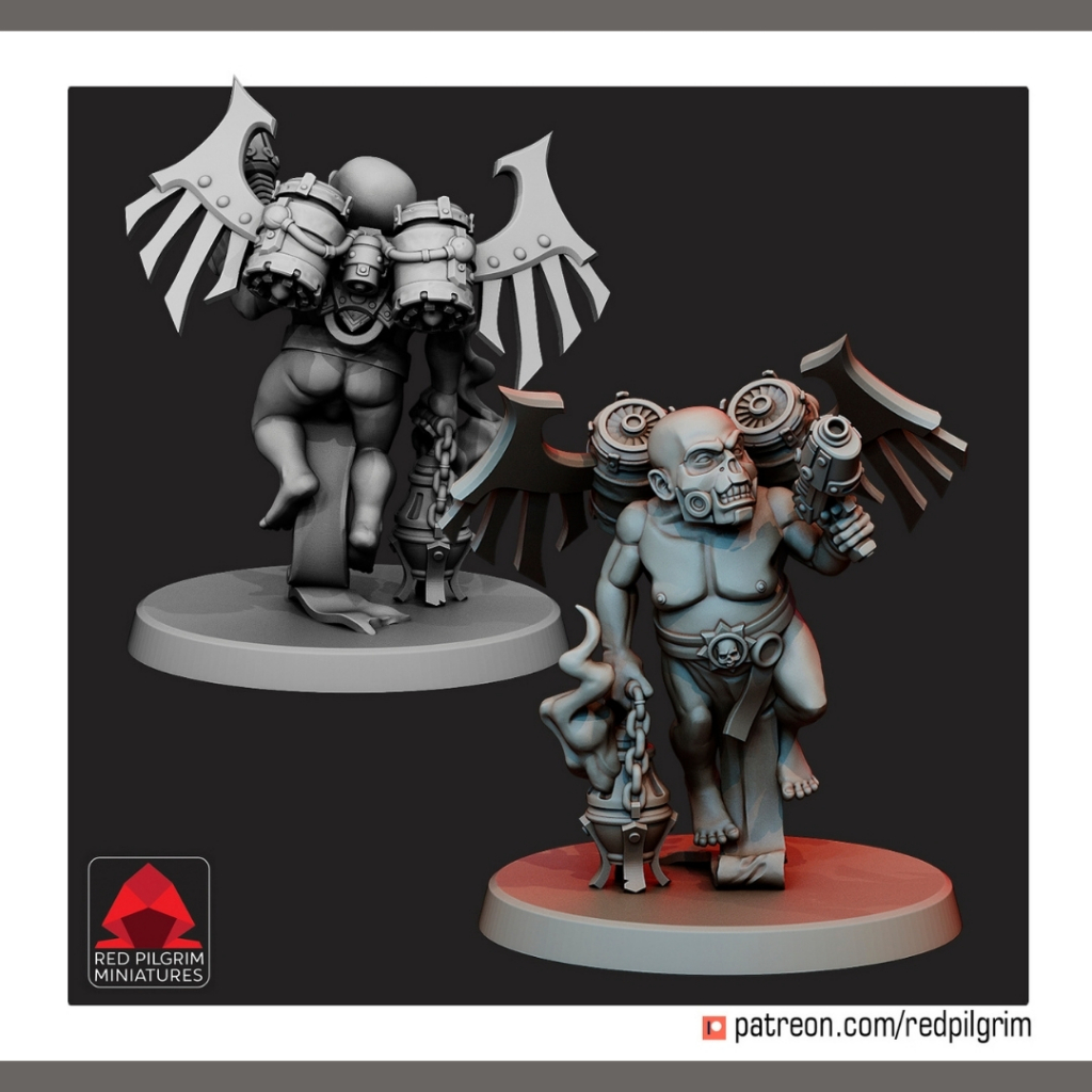 Cherub (Companion) - Celestial / 28mm scale 3D printed miniature RPG