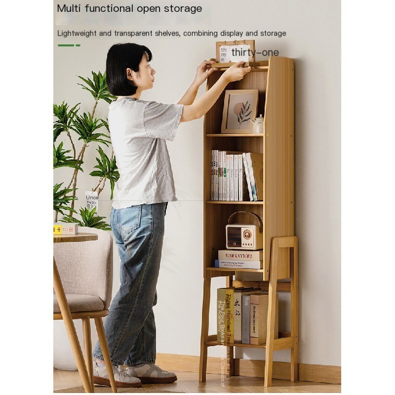 บ้านชั้นวางหนังสือขนาดเล็กชั้นวางหนังสือชั้นวางหนังสือชั้นวางหนังสือเด็กห้องนั่งเล่นผนังตู้เก็บของเบ็ดเตล็ดห้องนอนง่ายตู - รูปที่ 7