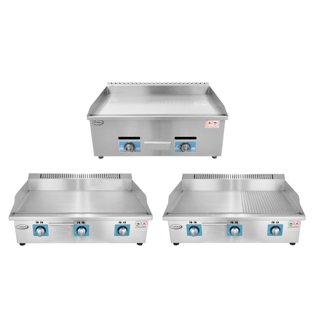 GMAX เตาย่างสเต็กแบบแก๊ส 2 หัวเตา รุ่น ZL-Series รับประกันสินค้า 1 ปี