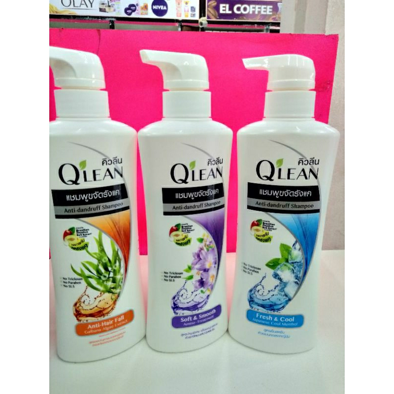 QLEAN คิวลีนแชมพูขจัดรังแคปริมาณสุทธิ 340 มล