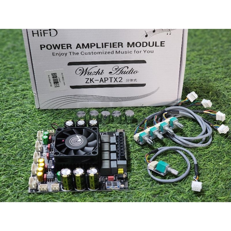 ZK-APTX2 (ย้าย วอลุ่ม) 800W. **ของแท้** 2.1ch 200w+200w+400w แอมป์จิ๋ว dc 15-40v