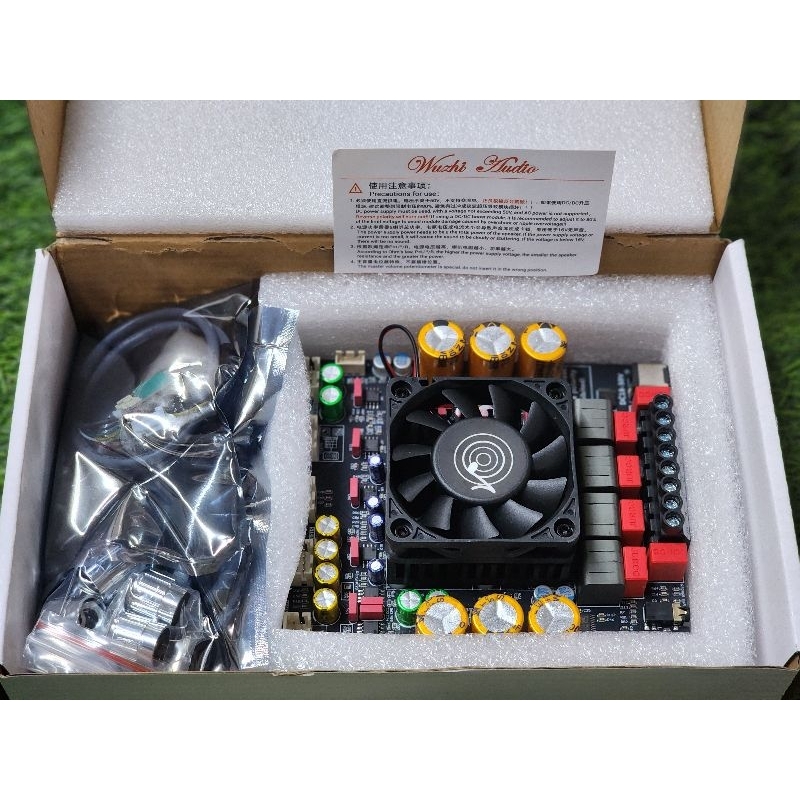 ZK-APTX3 (ย้าย วอลุ่ม) Wuzhii **ของแท้** 1200w (300w+300w+600w) ไฟDC 18-50VDC แอมป์จิ๋ว
