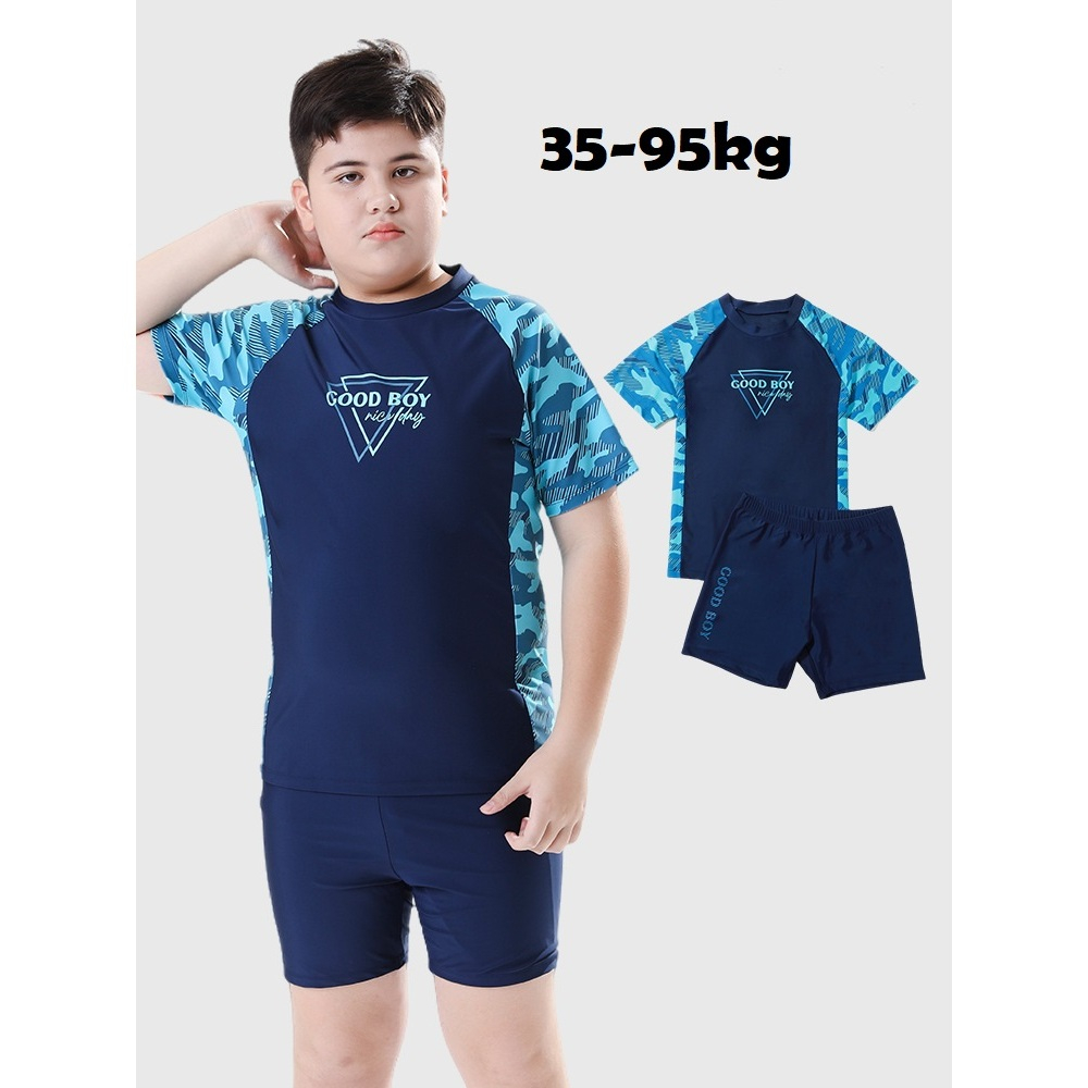 ชุดว่ายน้ำเด็กโต ใส่สบายยืดได้สูง 35-95KG 251