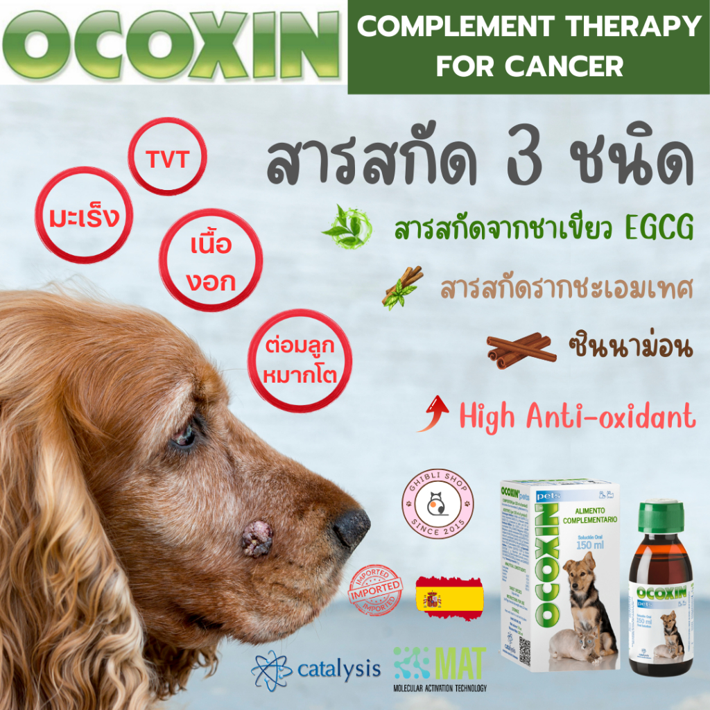 ocoxin วิตามินสัตว์เลี้ยง มะเร็งและเนื้องอก 🐕️🐈