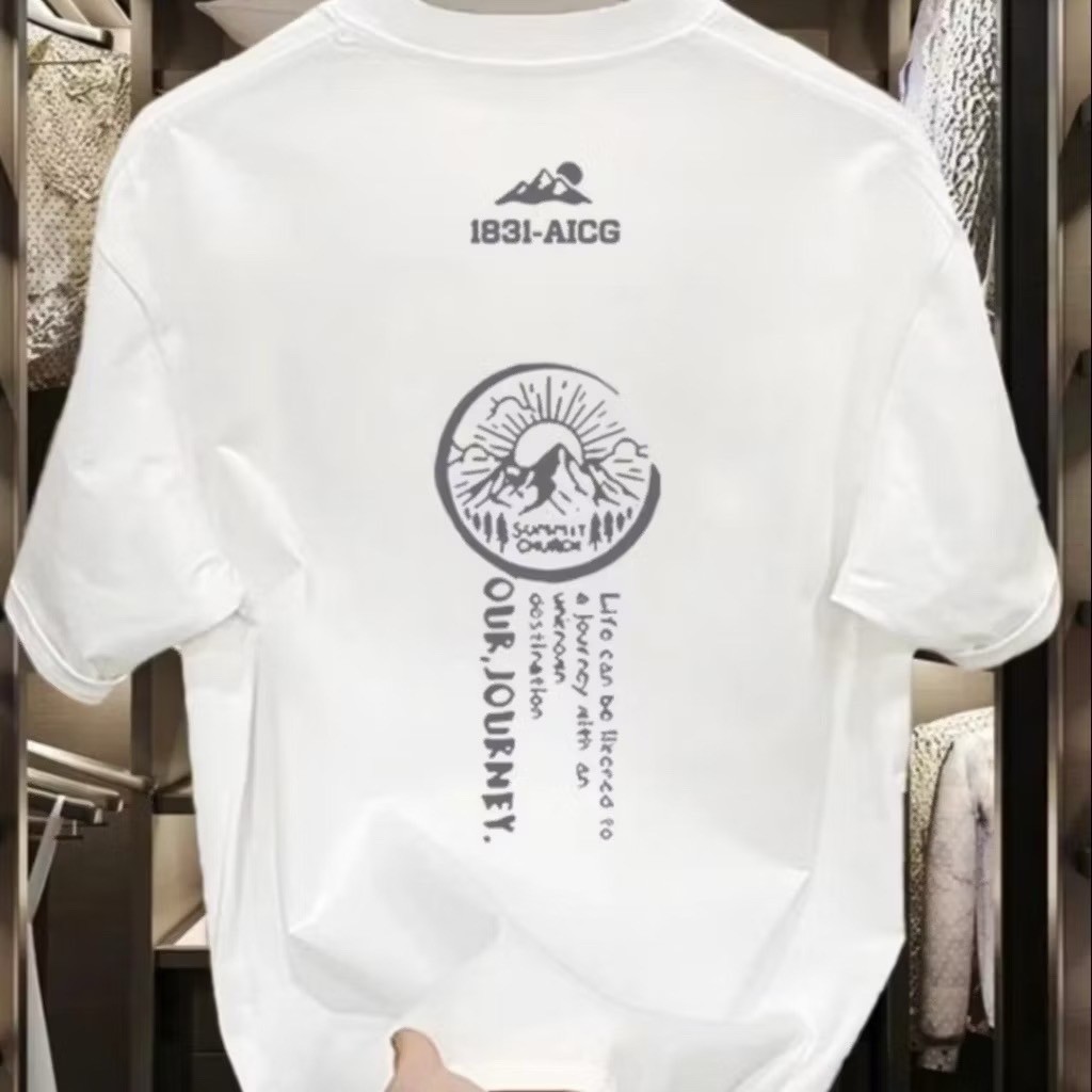 เสื้อยืดโอเวอร์ไซส์ สวมใส่สบาย เสื้อยืดผู้ชาย ผ้าฝ้าย 100% ไม่หดตัว คอกลม พิมพ์ “สิบสาม”