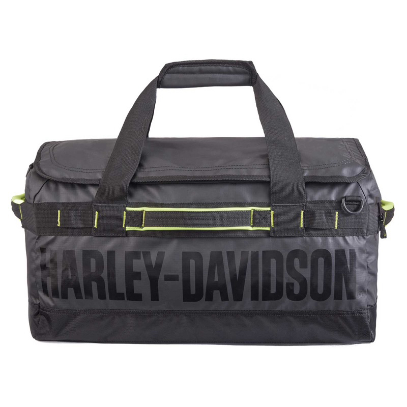 กระเป๋า  Harley-Davidson Nomad Water-Resistant Polyester Duffel Bag - Black/Lime 90520-BLACK