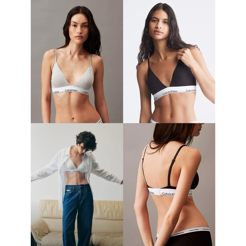 Calvin Klein เสื้อชั้นในผู้หญิง triangle bra แท้💯 พร้อมส่ง