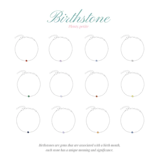 Petite Birthstone Bracelet สร้อยข้อมือเพทายประจำเดือนเกิด