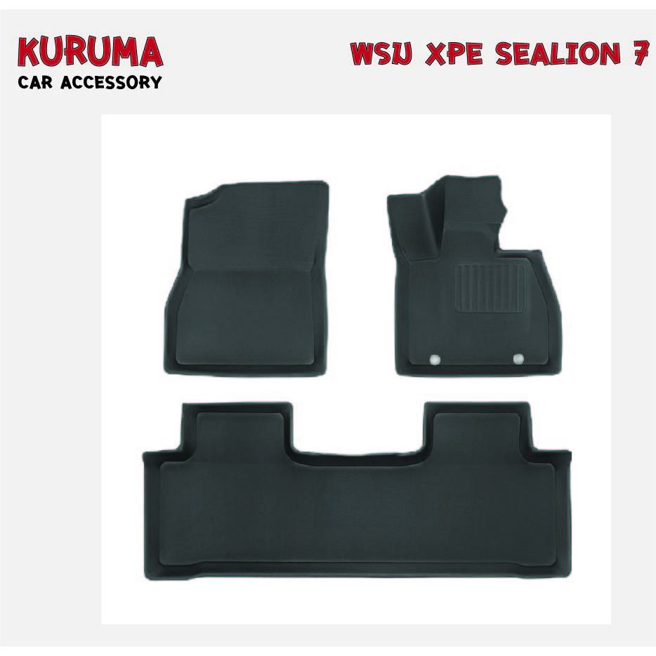 BYD SEALION 7 [พรมปูพื้นรถยนต์] พรมปูพื้นรถยนต์ พรมปูพื้น XPE+TPE พรม XPE BYD SEALION 7 พวงมาลัยขวา