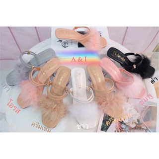 รองเท้าส้นแก้ว ขนมิ้งฟรุ้งฟริ้งใส่ออกงานได้เลยครับราคาถูกที่…