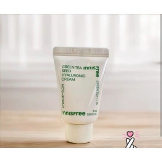 ขนาดพกพา) innisfree Green Tea hyaluronic Cream 15ml เผยผิวหน้ากระจ่างใส เนียนนุ่ม ชุ่มชื้น ด้วยครีมบำรุง