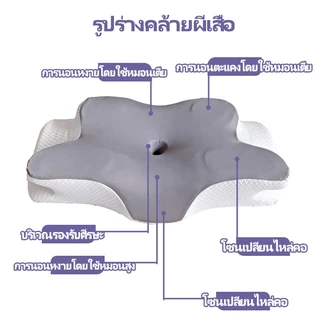 หมอนสุขภาพ หมอนผีเสื้อ หมอนเมมโมรี่โฟม ขจัดอาการปวดคอและเปลี่ยนชีวิตการนอนด้วยการนอนหลับลึกขึ้น