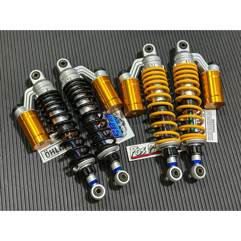 โช๊ค โอลิน K3 แกนรุ้ง แกนเงิน Wave ทุกรุ่น ขนาด 320 มิล ตรงรุ่น ปรับได้เฉพาะสปริง สินค้ารับประกันรั่วซึม 90 วัน