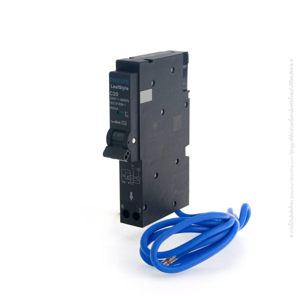 เซอร์กิตกันดูด 1P+N 10A 6kA 30mA LEAFSTYLE