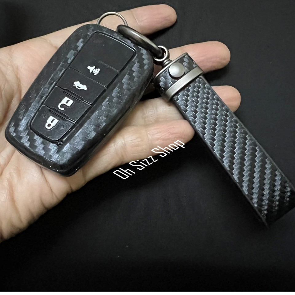 เคสรีโมท Toyota Cross GR Sport, CHR GR  ซิลิโคนลายเคฟล่าหุ้มรีโมทรถ สามารถถอดกุญแจรีโมทได้ (Kevlar Silicone Protective )